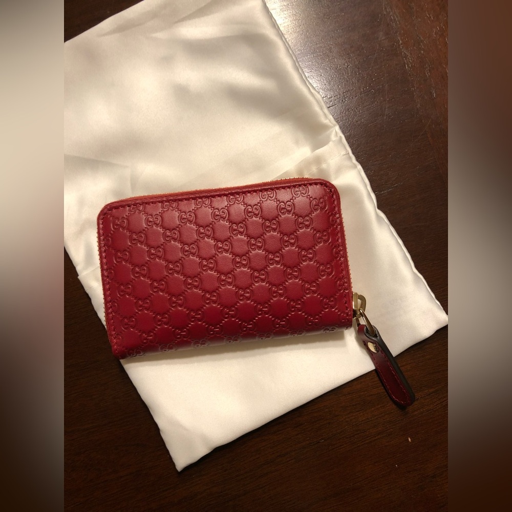 MicroGuccissima Card Holder, Red